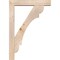 Ekena Millwork Olympic Block Smooth Bracket w/ Offset Brace, Douglas Fir, 5 1/2"W x 28"D x 40"H BKT0604X28X40OLY05SDF - alternate 3